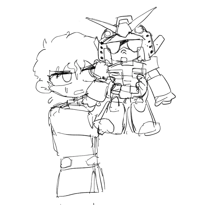ガンダム見てたときの絵 こういうのしかない 
