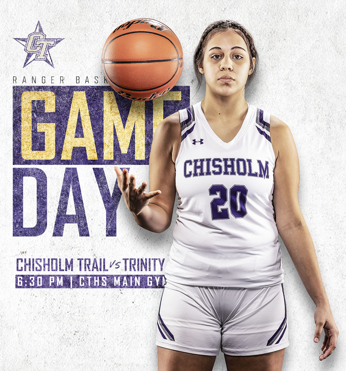 🏀#GameDay!!! <a href="/CTHS_Hoops/">Chisholm Trail Hoops</a> hosts Trinity tonight at 6:30 p.m. #LetsGo

Tickets: chisholmtrailathletics.com/HTtickets
Live stream: chisholmtrailathletics.com/broadcasts