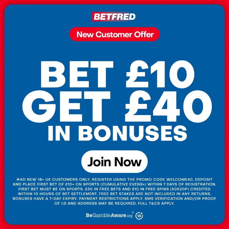 UKDogRacing's tweet photo. Never tried Betfred and fancy some bonuses?

New customers can get just that when signing up here and betting £10 on any of today's Dog Racing action... 🐶

New Customer Offer | T&amp;C's Apply | BeGambleAware | 18+ #AD