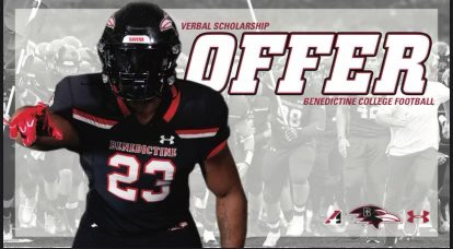 Xsino (@alexterryjr) on Twitter photo After a great talk with @CoachKoch_BC , I'm excited to say I have received an offer from Benedictine College
<a href="/RavenFootballBC/">Benedictine Football</a> <a href="/NolanCatholicFB/">Nolan Catholic Viking Football ๐</a>
<a href="/COACHZOO88/">K.J. Williams</a> <a href="/BSublet/">BSUB</a> <a href="/TAPPSbiz/">TAPPS</a> <a href="/its_tgriffin/">Coach Griff HSSCC, USAW-L1</a> After a great talk with @CoachKoch_BC , I'm excited to say I have received an offer from Benedictine College
<a href="/RavenFootballBC/">Benedictine Football</a> <a href="/NolanCatholicFB/">Nolan Catholic Viking Football ๐</a>
<a href="/COACHZOO88/">K.J. Williams</a> <a href="/BSublet/">BSUB</a> <a href="/TAPPSbiz/">TAPPS</a> <a href="/its_tgriffin/">Coach Griff HSSCC, USAW-L1</a>