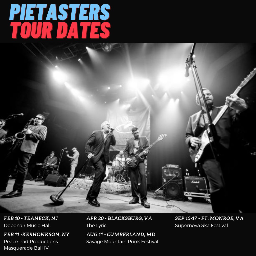 pietasters's tweet image. Lots in store for 2023.  A few shows on the books, and more on the way!
Check thepietasters.com/tour-dates/ for all the info!
#pietasters #tourdates