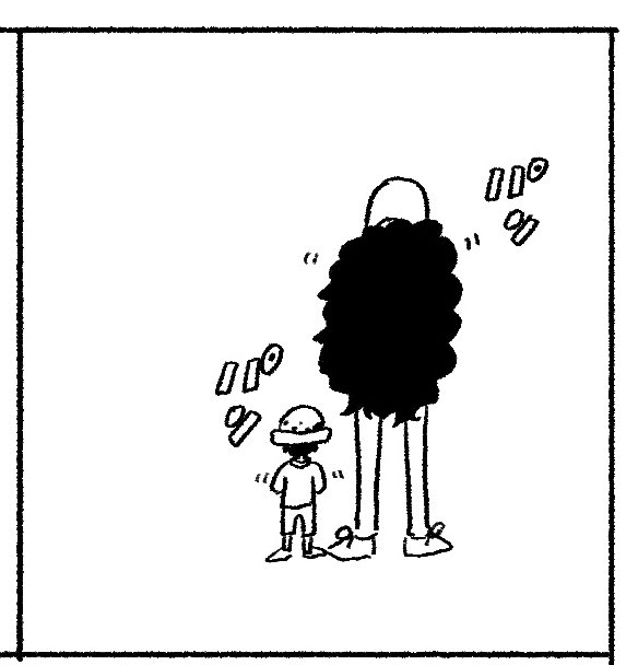 逆にくそ長かった正月休み、初詣の漫画描くでちゅ!つって、この1コマしか描けなかったよ😢くそ? 
