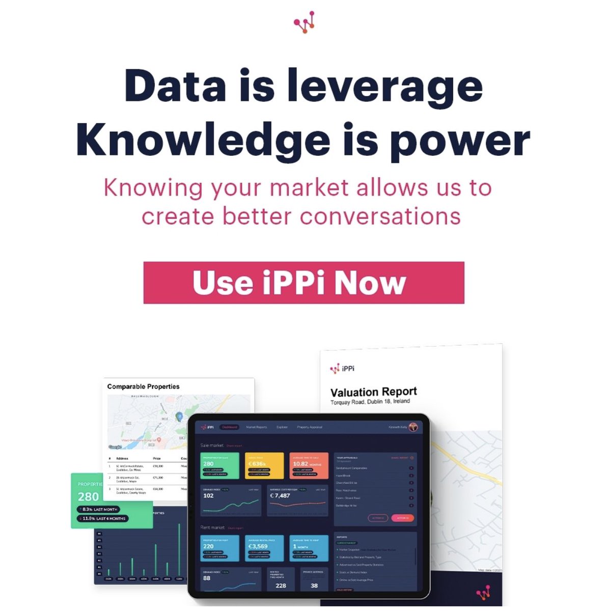 iPPindex's tweet photo. Data is leverage, knowledge is power. Knowing your market allows us to create better conversations.
To find out how you can create better valuations safely, book a 15 min demo here: link in bio
#iPPi #dataprovinance #propertyvaluation #proptech https://t.co/zB5SmhPh0p
