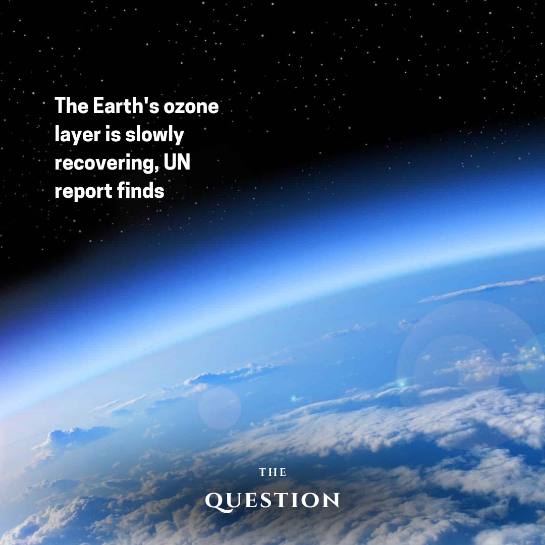 The Earth's protective ozone layer is on track to recover within four decades in a gradual process that's expected to close a major ozone hole over Antarctica, a United Nations-backed panel of experts announced on Monday. #Ozone