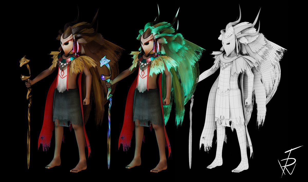 "Shaman"
blender 3.3
#blendercommunity #3dart #character #characterdesign