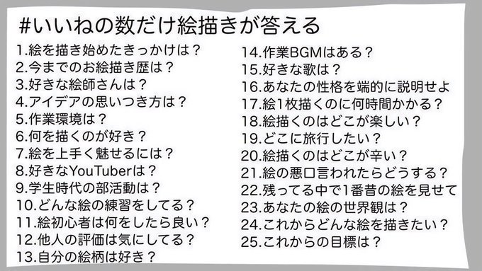 いいねの数だけ絵描きが答えるのtwitterイラスト検索結果 いいねの数だけ絵描きが答えるのtwitterイラスト検索結果