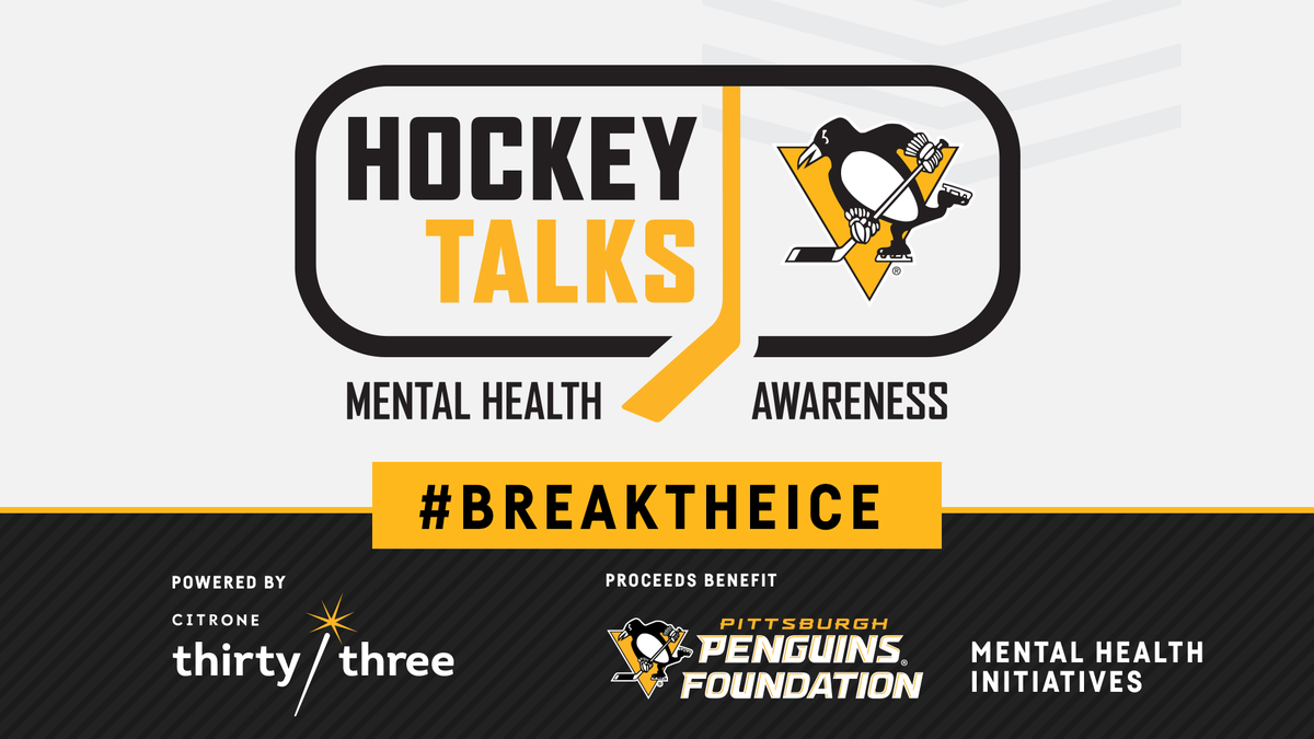 pensfoundation's tweet image. Today marks our annual Hockey Talks Game powered by Citrone 33, part of our joint Break the Ice mental health campaign.

Break the Ice challenges *YOU* to take positive action in regards to your own mental wellness &amp;amp; that of your loved ones.

#HockeyTalks | #BreakTheIce