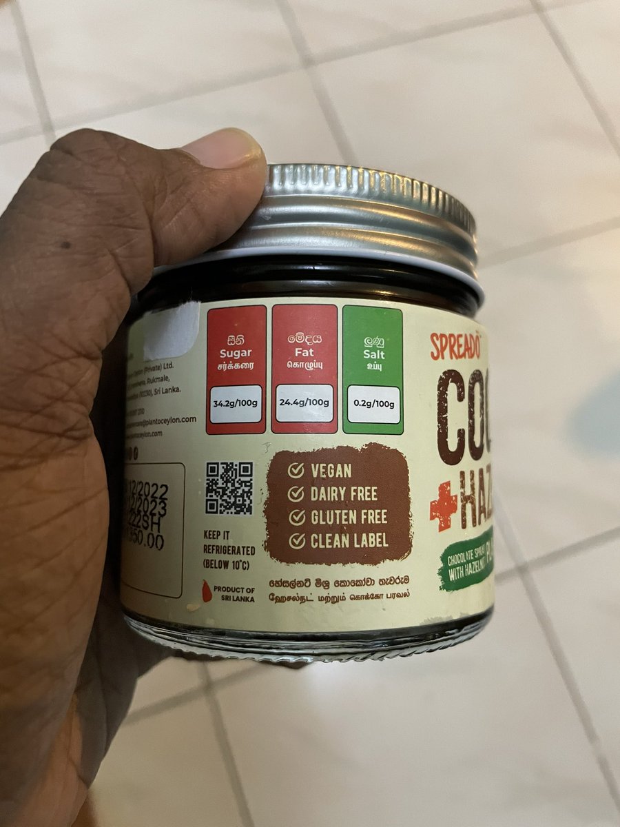 Lovely_Paba's tweet photo. Found this today. Not anywhere close to Nutella but this is really nice too.
Alsooo…
Plant- Based, Vegan, Dairy Free, Gluten Free.
Expensive but Nutella is double this sooo..
I like ❤️
#Spreado https://t.co/mBqUcLPuW0