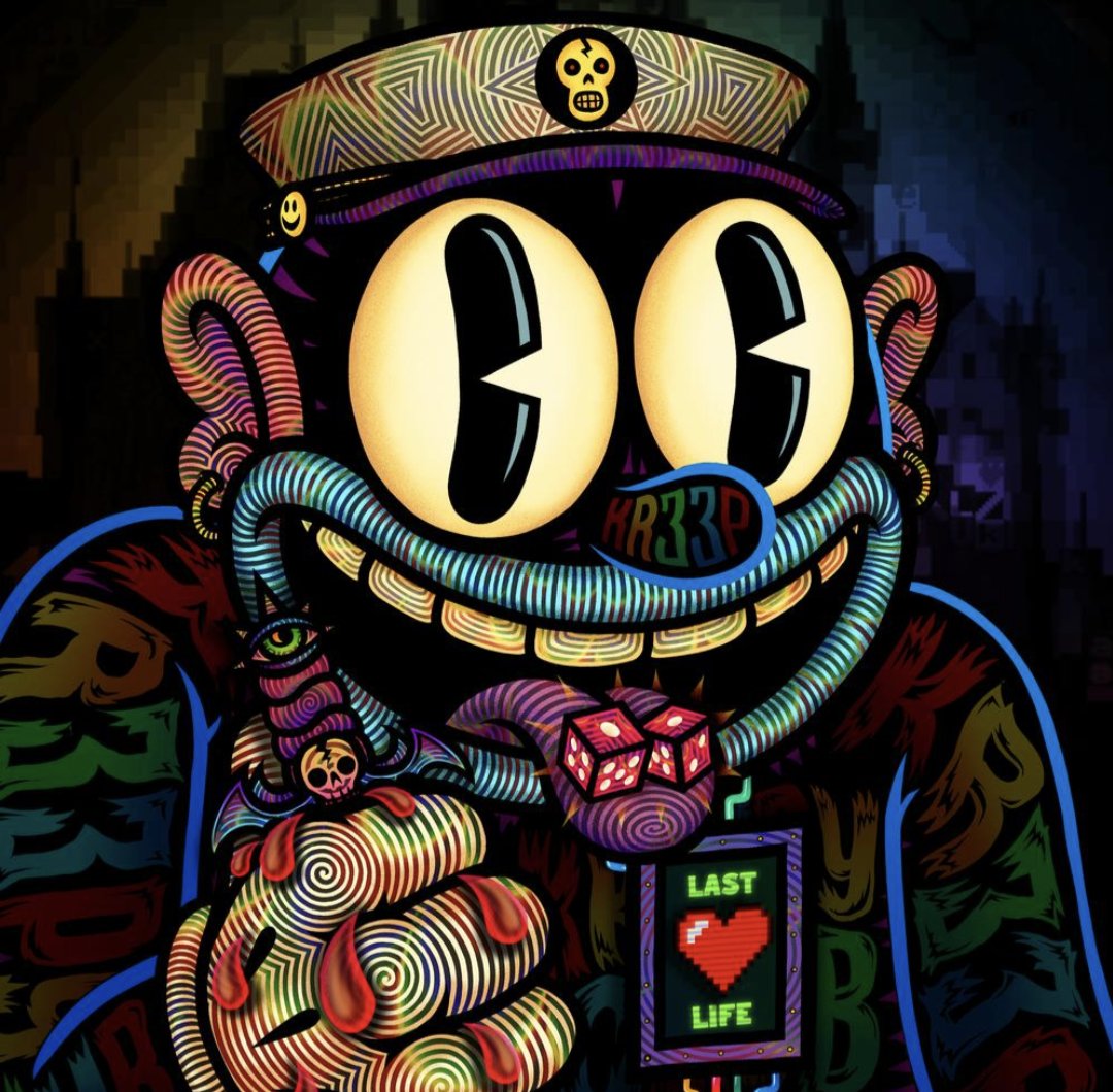ingles_adam's tweet photo. Found this one quite late and not sure how I missed it the art is lit, I love these and connected with them immediately.  The merchandise is also insane and they have the Kreepy Club you can actually visit @kreepyclub don't miss out on this one at these prices #kreeps https://t.co/0u0biWlJdC