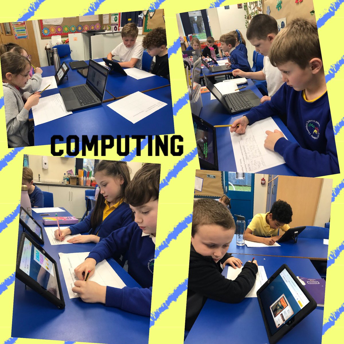 hiwjstaffs's tweet photo. Year 4 have been using the Chromebooks and IPads to research existing children’s e-books 📚🖥#WJAcomputing https://t.co/T6pdIkS76c