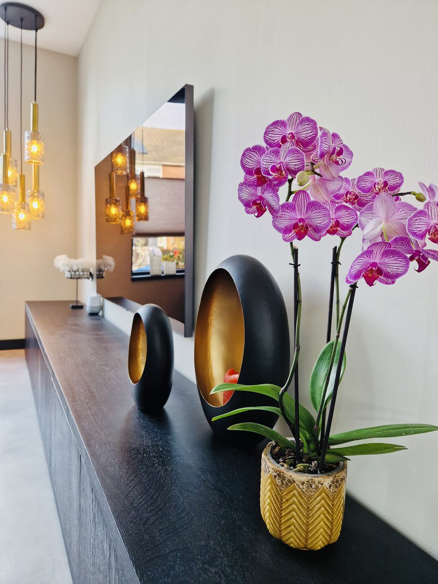 I N S P I R A T I O N | Pink is the new Black. #pink #wooninspiratie #inspiration #pinkisthenewblack #orchids #phalaenopsis