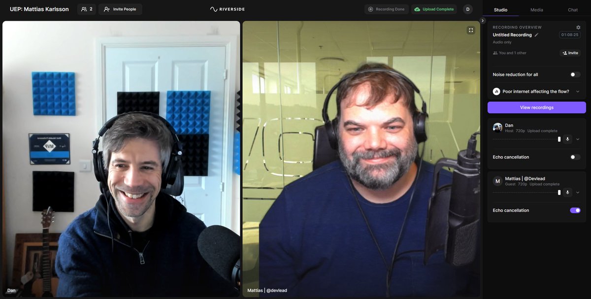 dracan's tweet photo. Just recorded the next #UnhandledException podcast episode with @devlead, chatting about @cakebuildnet! Has definitely made me want to start using it again! 🔥 #dotnet #cakebuild #devops #podcast https://t.co/Gf4R9QnI4Z
