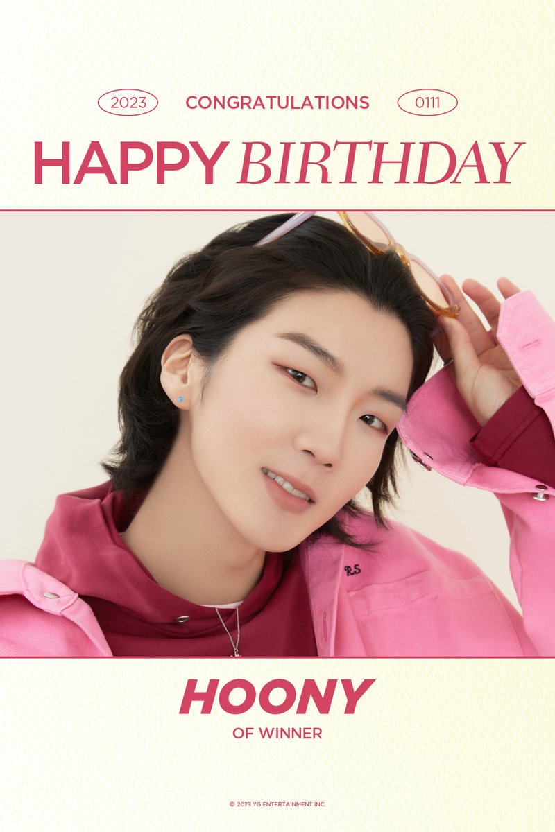 HAPPY BIRTHDAY HOONY 🎉
✅2023.01.11

#WINNER #위너 #HOONY #이승훈 #HAPPYBIRTHDAY #20230111 #YG