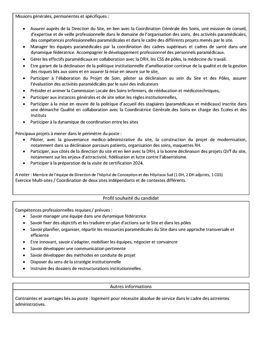 aphm_actu's tweet photo. 🔎 Nous recrutons un(e) coordonnateur/rice générale des soins pour les groupements Sud et Conception. https://t.co/HbqvKZw88L
