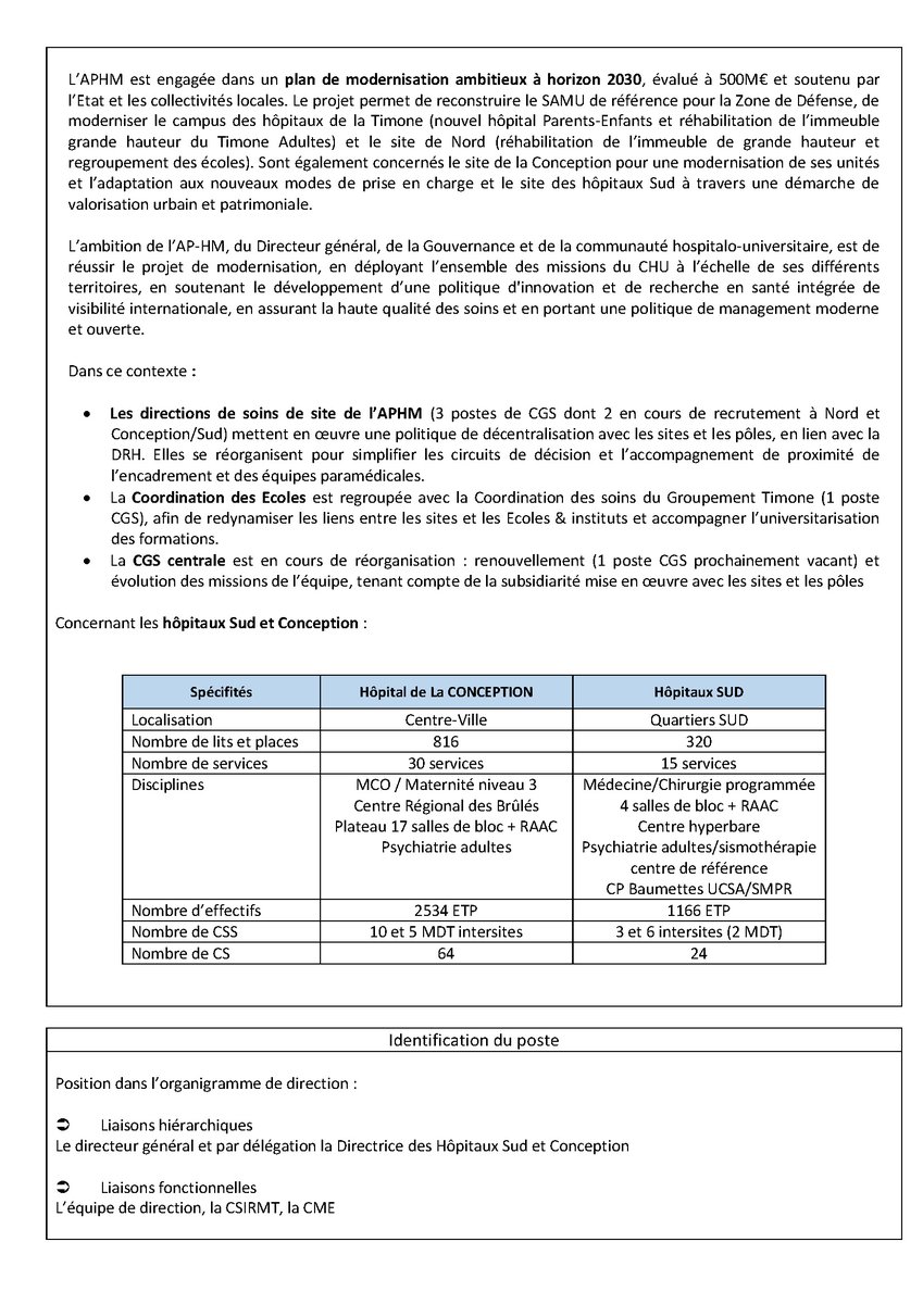 aphm_actu's tweet photo. 🔎 Nous recrutons un(e) coordonnateur/rice générale des soins pour les groupements Sud et Conception. https://t.co/HbqvKZw88L