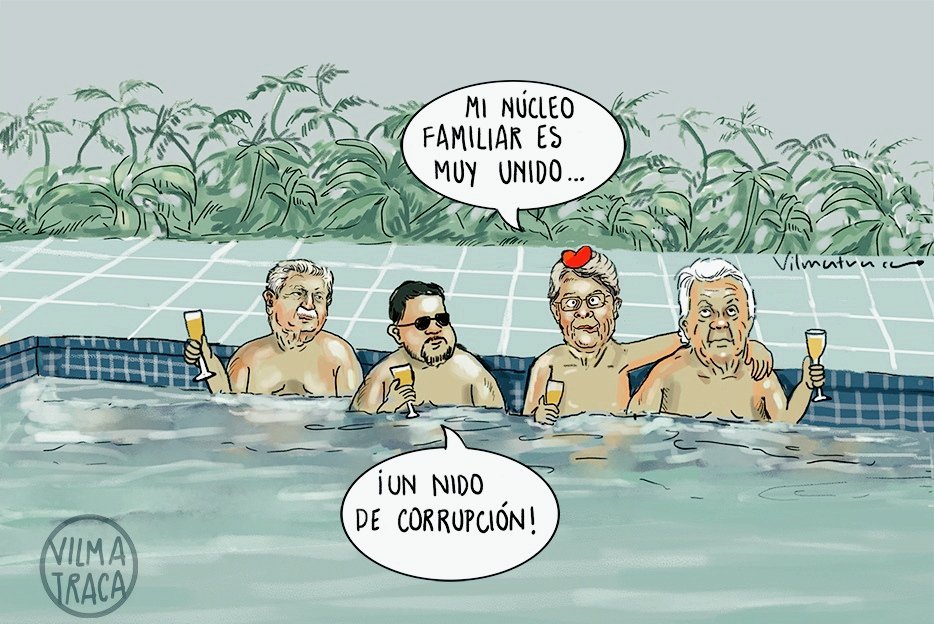 #CuñadoDeLasso #Corrupción #Vilmatraca #Caricatura #Ecuador
