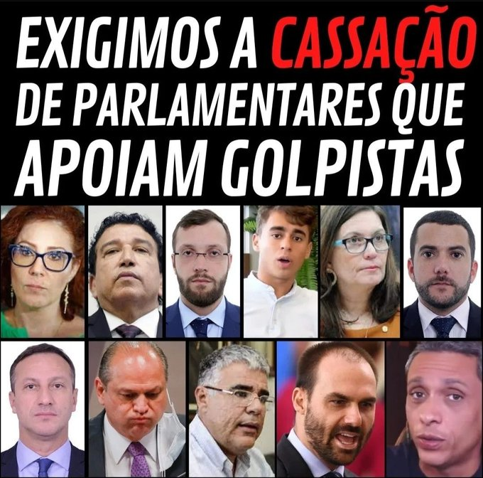 cassação e se comprovado conivência com o golpe perpetuado, prisão, bom dia meus amigos de jornada.