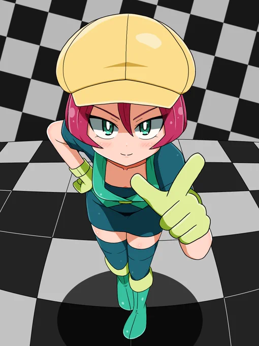 こないだ描いたラングレーちゃん、ちょっと修正しました#アニポケ 