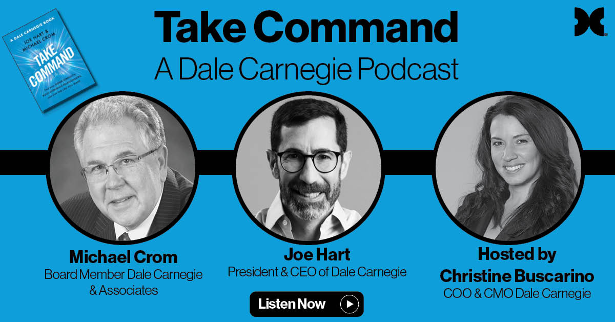 DaleCarnegie's tweet photo. Today, we are launching the #TakeCommandBook by @Josephkhart &amp; Michael Crom. Join this #TakeCommandPodcast episode to learn about the book; how to build self-confidence, enhance our relationships, &amp; become intentional in 2023! https://t.co/ZjuhayYLdH
Book: https://t.co/SjGcceeALq https://t.co/LhiaKDYQjW