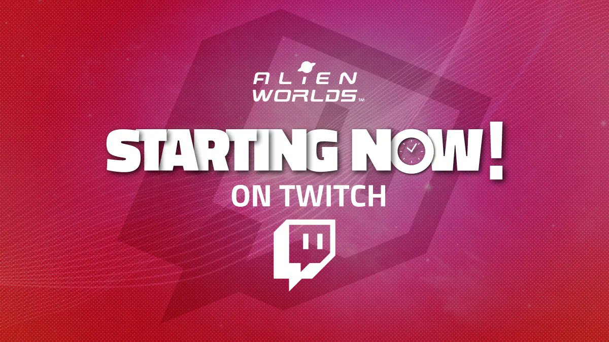 📢STARTING NOW  
Twitch Games with 
☆ミ Xander ☆彡  

👉 On #AlienWorlds Official Twitch: buff.ly/3V8qEak 

🚀JӨIП FӨЯ FUN 
And Chances to win #AlienWorldsNFT🎁🎁    

Good Luck✨

#AlienWorldsSyndicates #BlockchainGames #P2E #AWMetaverse #AWDAO #PvP