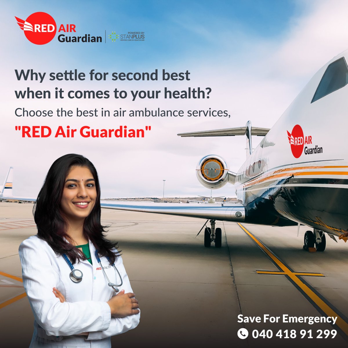RED Air Guardian offers the premier air ambulance services in need of medical transportation. Trust us to get you the care you need. 

#ambulance #healthcare #medicalresponse #fastestmedicalresponseteam #twitter #airambulance #EmergencyMedicalTransportation #REDAirGuardian