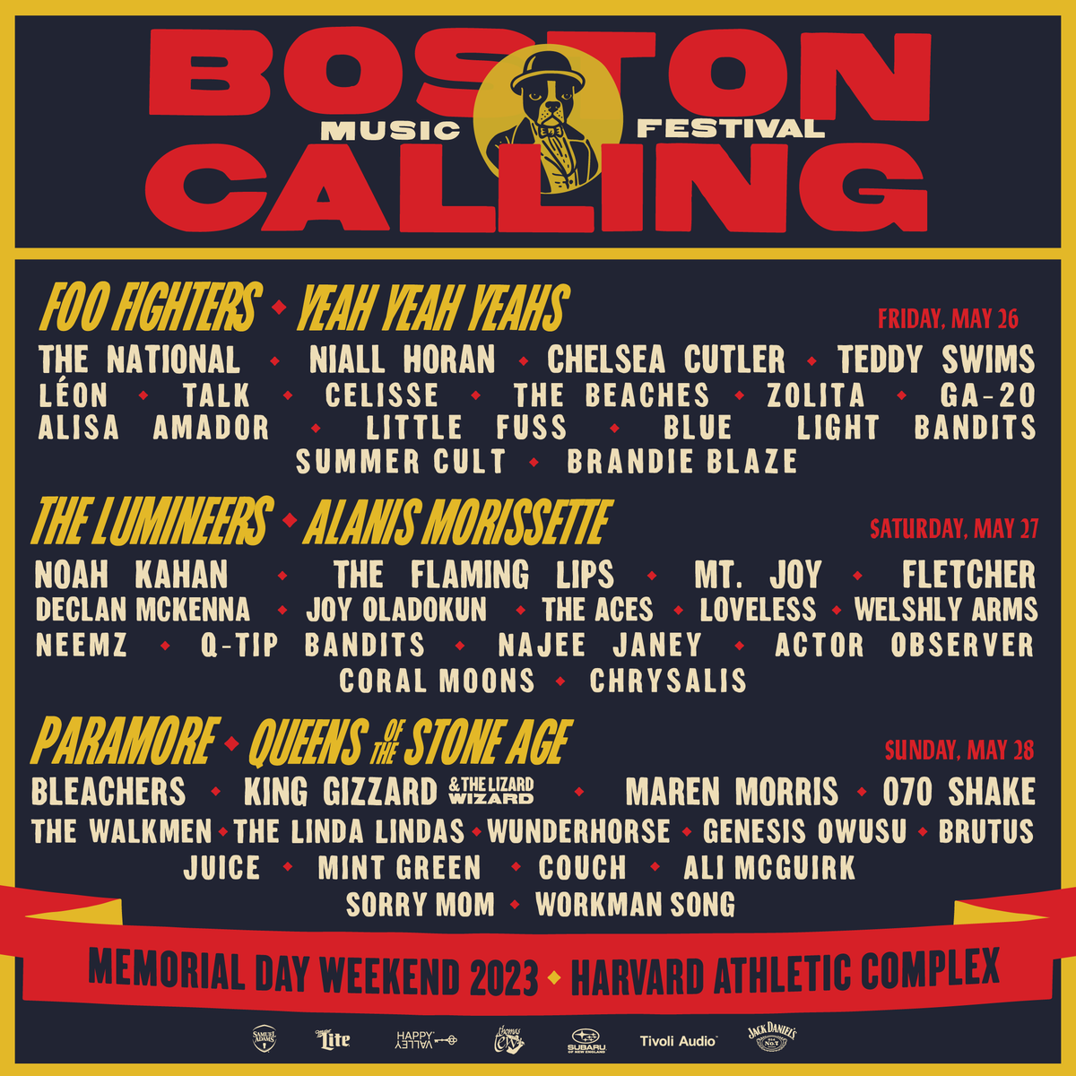 Boston Calling 2025 Lineup Tickets Schedule Map Location