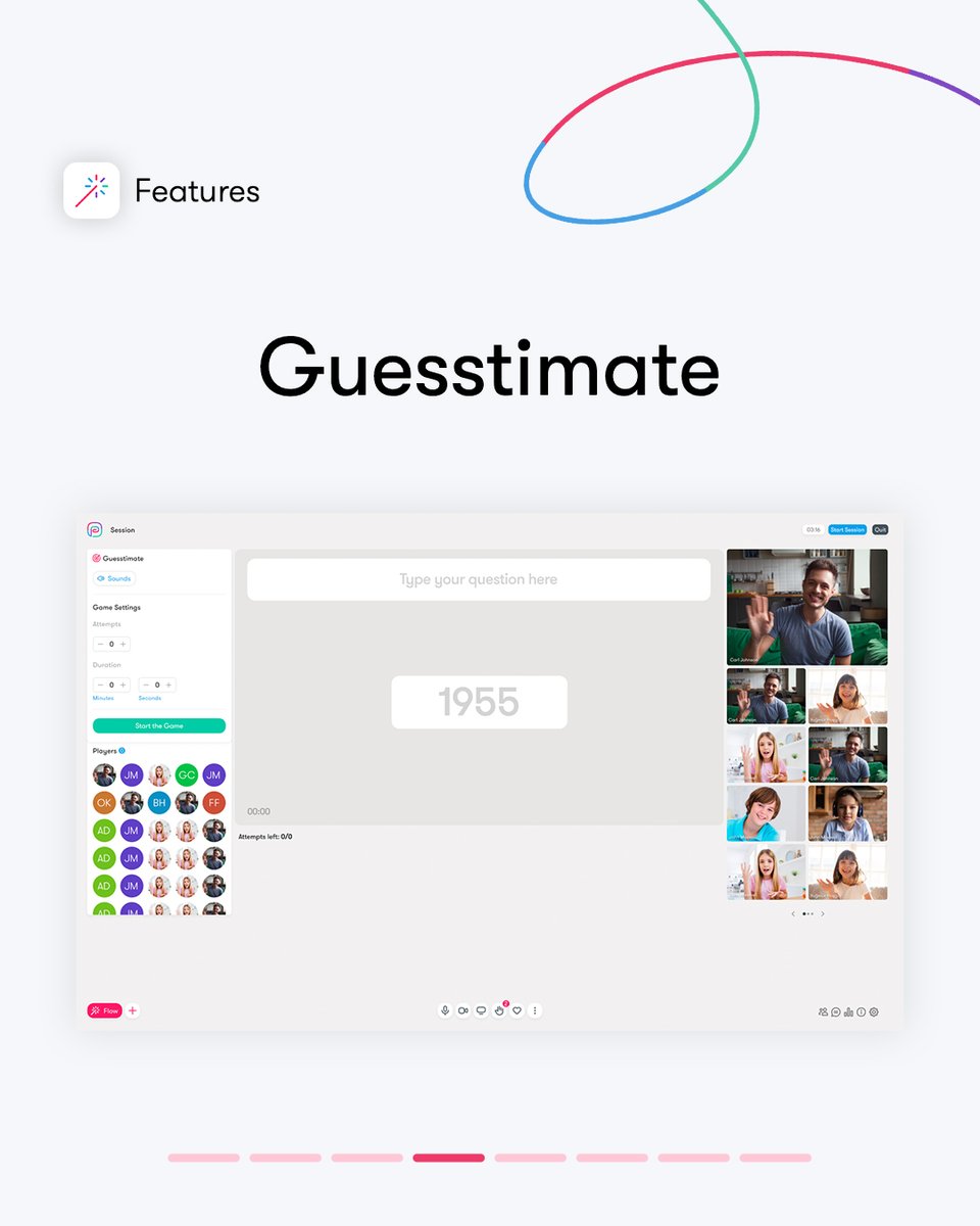 perculus's tweet photo. Perculus has added new features to its unique features! Check out the feed! 👉

Don't forget to visit our website for detailed information about the new features and a unique session experience! 👀

#perculus #features #newfeatures #wordcloud #pinyourself #guesstimate https://t.co/sC1klmr3ub