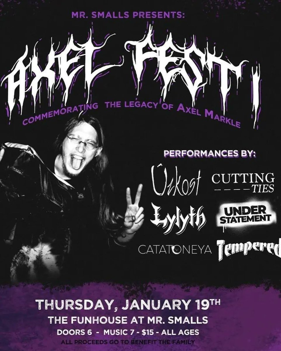 A show for a great cause, go support <a href="/cuttingtiespgh/">Cutting Ties</a> <a href="/Catatoneya/">Catatoneya</a> and more at The Funhouse Thursday 1/19! #SupportLocalMusicPGH