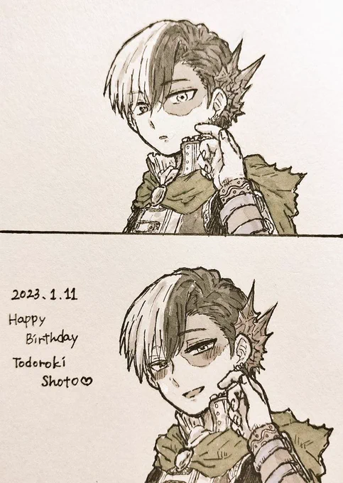 「誕生日おめでとう」(最新十傑爆轟風味)

初描き十傑〜!!🍰単体で描けなかったために彼氏に甘えました(手だけ)
ずっとずっと推しだよーー!!🍰誕生日おめでとう🎂🎉✨ 