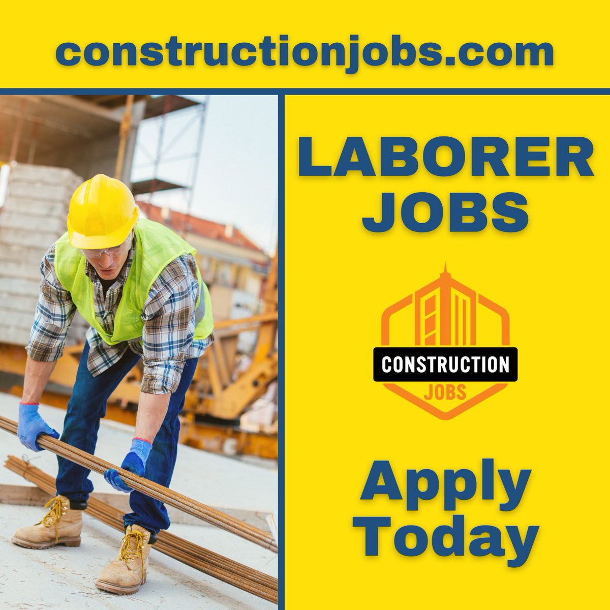 CJobs's tweet photo. Construction Laborer Jobs now hiring in CA, DE, PA, MD, CO, AZ, OK, and more!
Don't miss out and apply now at https://t.co/1hOJwmMlPZ
#constructionjobs #nowhiring #careers #opportunity #jobboard #jobsearch #laborer #constructionlaborer https://t.co/VnSKydfb99