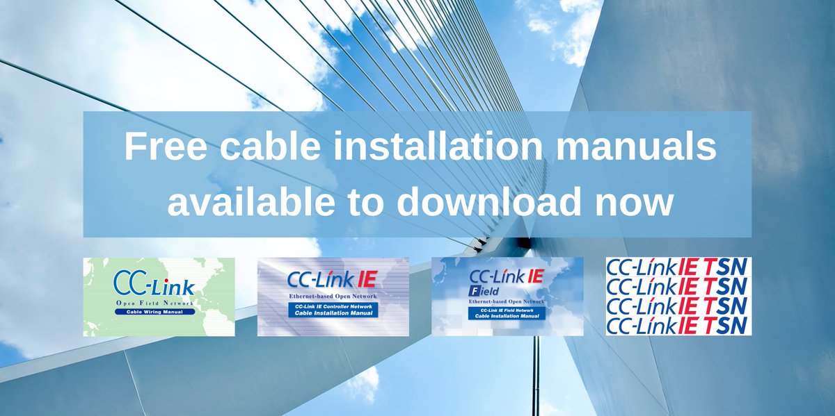 CC_LinkNews's tweet image. Are you looking for cable #installationmanuals for CC-Link, CC-Link IE and/or CC-Link IE TSN? You can find them here: cc-link.org/en/downloads/i… #download