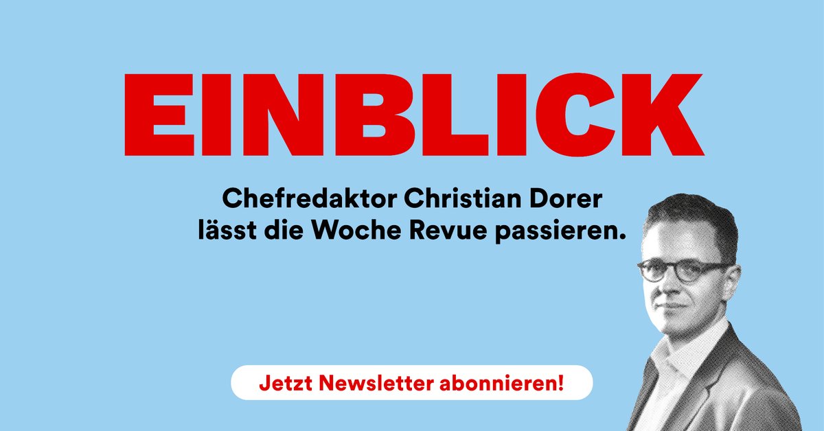 Ab sofort liefert <a href="/Blickch/">Blick </a>-Chefredaktor <a href="/ChristianDorer/">Christian Dorer</a> jeden Samstag mit dem neuen Newsletter «Einblick» interessierten Leserinnen und Lesern einen Blick hinter die Redaktionskulissen. Mehr dazu unter: bit.ly/3XnwTIb #Newsletter #News #Blick #Journalismus #EinBlick
