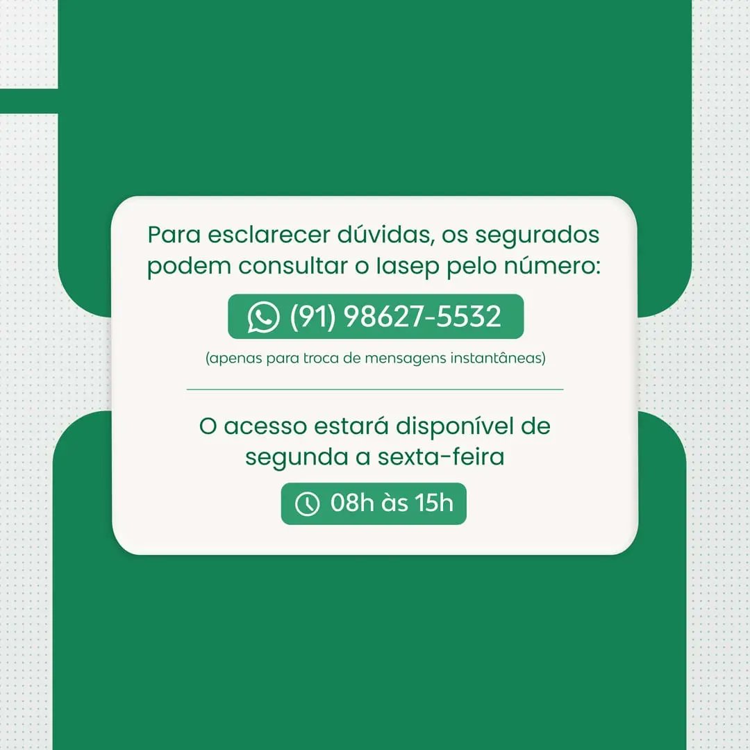 Iasep_PA's tweet photo. Atenção, segurado!
Essa é a última chamada para realizar o recadastramento do Iasep. 

O novo prazo foi estendido até 10 de fevereiro.

Arrasta para o lado e saiba mais. https://t.co/9AlSFIs45S