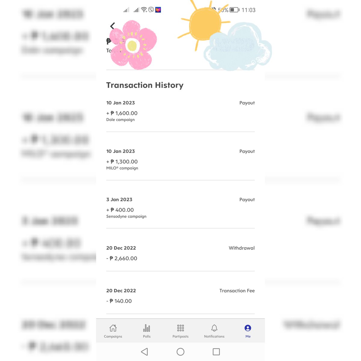 MaryRellin's tweet photo. First 3 payouts this year. Thank you lord. ππ Kahit need ko muna mag layloww this year, may mga pahabol ka padin sakin na payouts until May 2023. π₯° Salamat @partipostph hindi ko ma-imagine naka total 44 campaigns ako sayo ng 2022. Labyu! forever proud #partimom ako π https://t.co/rOna5OQvh9