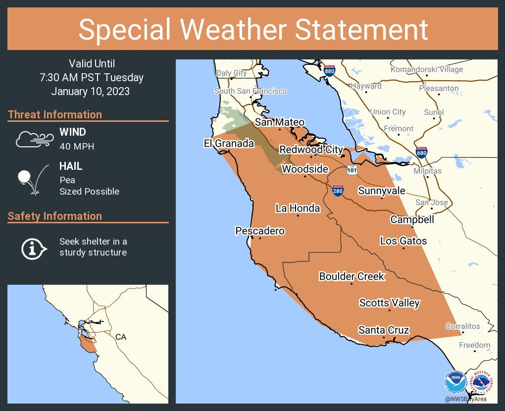 County of Santa Clara on Twitter "High winds are expected in parts of