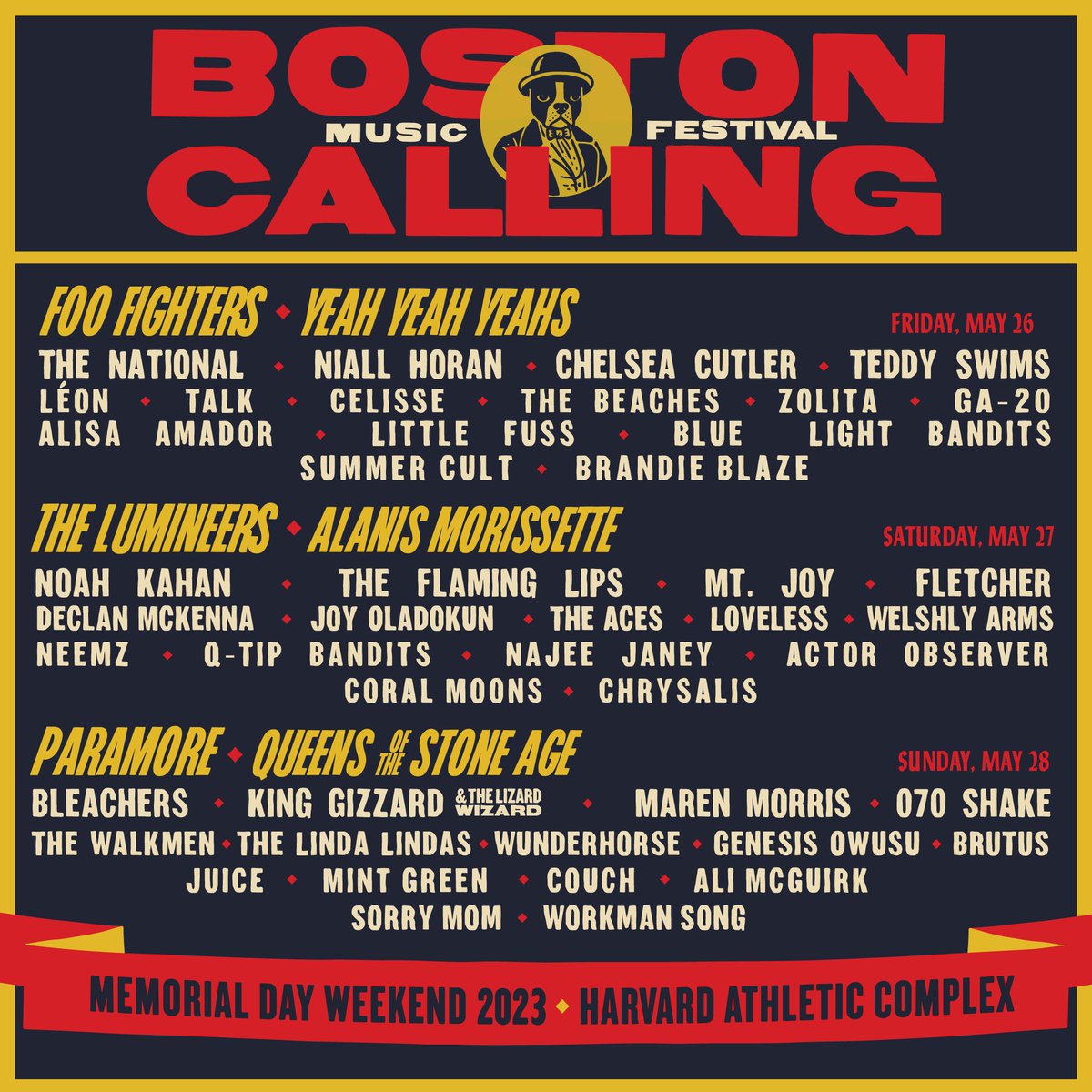 Can’t wait to be back in Boston and play my first festival ever. This line up is so good. Sign up for presale at bostoncalling.com @bostoncalling