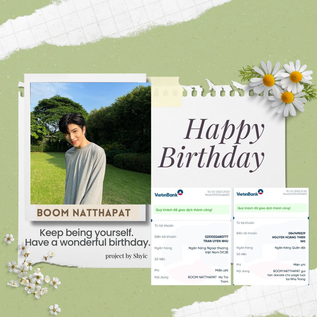 _shyicc_'s tweet photo. Hi, today is Boom's birthday.

I donated a small amount of money under "Boom Natthapat" at the fund "Saving Saigon Time Dogs and Cats - SGT", and "Fresh Page" so that they can save many abandoned or abused dogs and cats in Ho Chi Minh and Nha Trang, Vietnam. 

#HBD23RDNATTHAPAT https://t.co/eagefAHQ1k