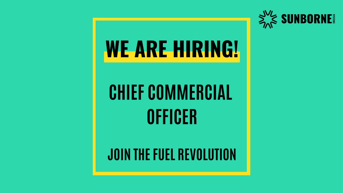 SunborneSystems's tweet photo. We are #hiring! 

Are you a Chief Commercial Officer with experience building and maintaining relationships with customers, partners, and other stakeholders? Are you passionate about #NetZero? Then we'd love to hear from you. Find out more and apply here: https://t.co/QIjspQHj68 https://t.co/RvMoRye2F2