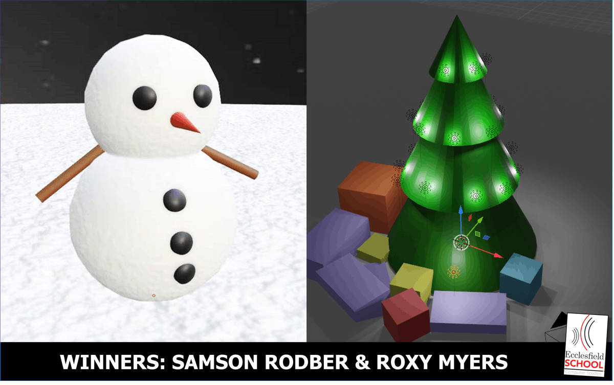 eccocomputing's tweet photo. We were amazed by the entries for our Y9 'Blender 3D Snowman' competition back in December. The winners are: Harry, Blake, Samson &amp; Roxy! Well done to all! https://t.co/clNUx1JFP2