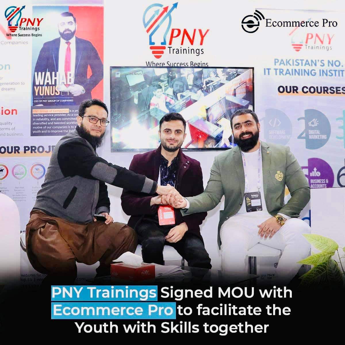 ecomprodotcom's tweet photo. Ecommerce Pro have signed MoU with the @PnyTrainings for the skill development of Pakistani Youth. Ecommerce Pro and PNY Trainings both will be working together to boost up the digital skills for a Digital and Prosper Pakistan. #PNYTrainings #EcommercePro https://t.co/5W9JxuZLZG