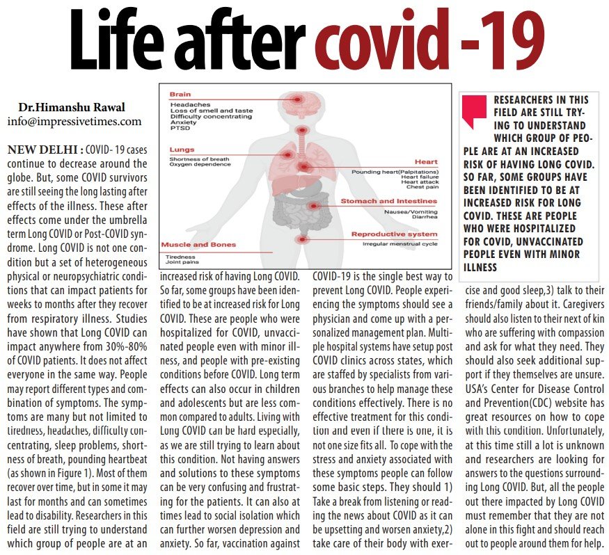 WakePCCM's tweet photo. Dr. Rawal's recent article in the Indian weekly newspaper The Impressive Times with a circulation of 74,000: https://t.co/oopmUhXsRL