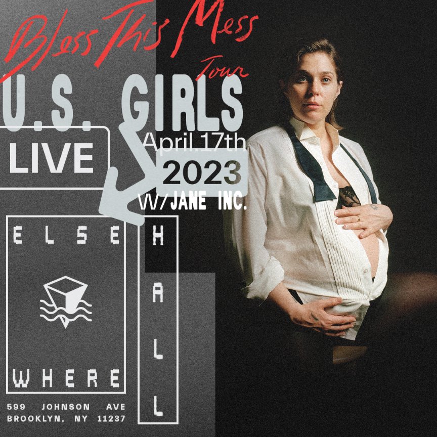 Just Announced! PopGun Presents: └ U.S. Girls └└ Jane Inc. 4/17/2023 @elsewherespace [hall] tickets on sale 1/13 @ 10 am ➫ bit.ly/3Cv97lq