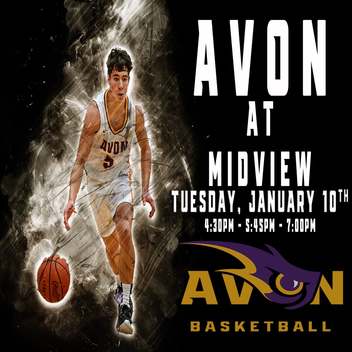 Avon travels to <a href="/Midviewhoops/">Midview Basketball</a> tonight for an SWC matchup! <a href="/Ohio_SWC/">Southwestern Conference</a> Let’s go! <a href="/avoneagles/">avoneagles</a> <a href="/EvanGar515/">Evan Garcia</a>