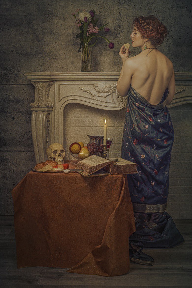 In the age of AI, I feel compelled to say that this photo is designed by created by humans. Shot by Don Gavin. #photography #fineart #HumanArtists #mementomori