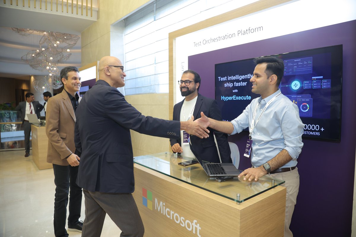 lambdatesting's tweet image. .@Mayankbhola, Co-Founder and Head of Product, LambdaTest, and @mohitjuneja87, VP, Strategic Partnerships and Business Development, LambdaTest, had the opportunity to demonstrate the LambdaTest platform to @satyanadella, Chairman & CEO, @Microsoft
(1/5)