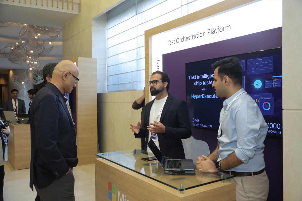 lambdatesting's tweet image. .@Mayankbhola, Co-Founder and Head of Product, LambdaTest, and @mohitjuneja87, VP, Strategic Partnerships and Business Development, LambdaTest, had the opportunity to demonstrate the LambdaTest platform to @satyanadella, Chairman & CEO, @Microsoft
(1/5)