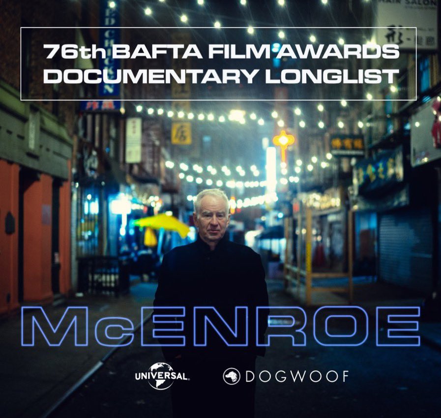 Chris Pickett (@wilson8268) on Twitter photo Absolutely stoked for @barneydouglas and the <a href="/McEnroeFilm/">McEnroeFilm</a> team being on the BAFTA Film Awards Documentary Longlist. 👏👏👏 Absolutely stoked for @barneydouglas and the <a href="/McEnroeFilm/">McEnroeFilm</a> team being on the BAFTA Film Awards Documentary Longlist. 👏👏👏
