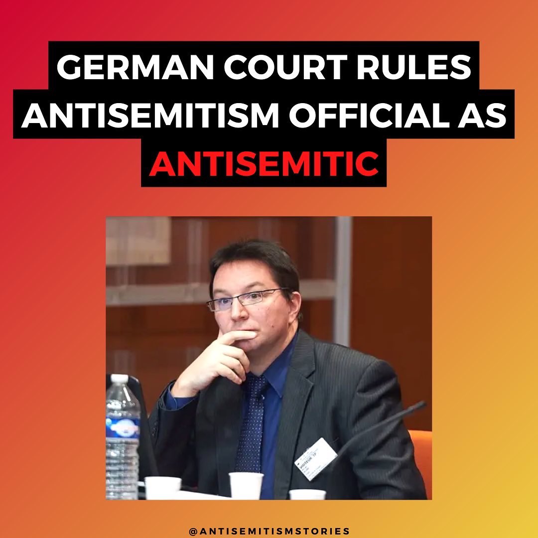 JewishOnCampus's tweet photo. A German court upheld that it is permissible to call Michael Blume, the Antisemitism Commissioner of Baden-Würtemberg, an antisemite after he compared a German Jewish activist to Eichman and called jews "right-wing extremists". 

#antisemitism 

@WolfMalca https://t.co/dNYpK2DhvE