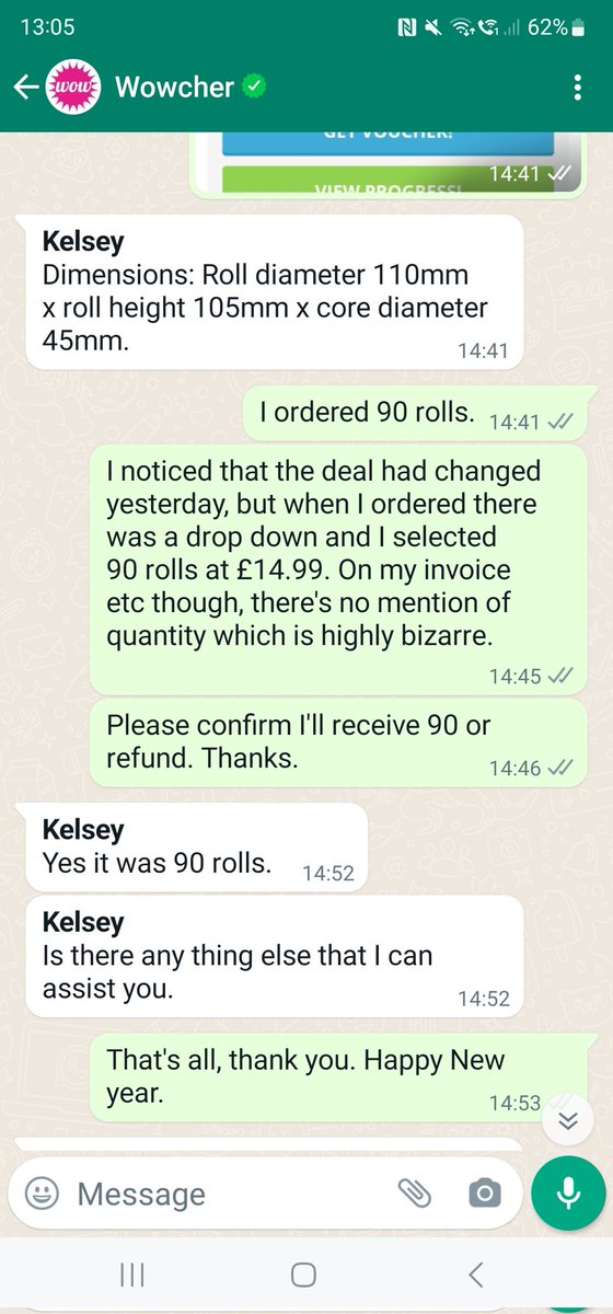 neil_nimmo's tweet photo. @wowcher I ordered 90 toilet rolls on your app on Jan 3. Your supplier has delivered 45 and has lied to me on email. Where are my missing items? Order: 43967396. Alta and Co are the suppliers. Please address this and stop fobbing me off. https://t.co/TAQkBR2OqF