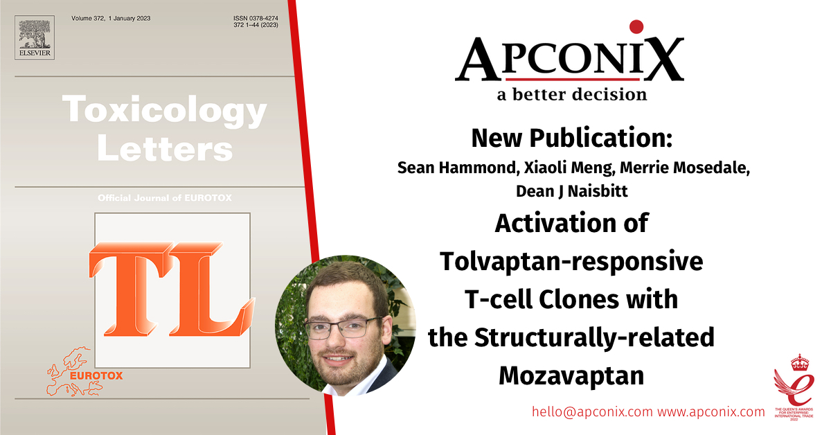 Recently published by co-authors Xiaoli Meng, Merrie Mosedale, Dean Naisbitt and Sean Hammond in Toxicology Letters, a third in the series of reports sciencedirect.com/science/articl….